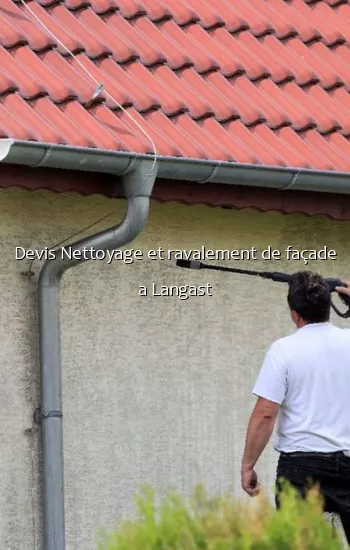 Devis Nettoyage et ravalement de façade a Langast